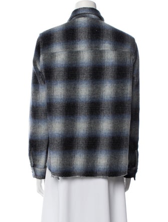 L'Agence Plaid Print Jacket