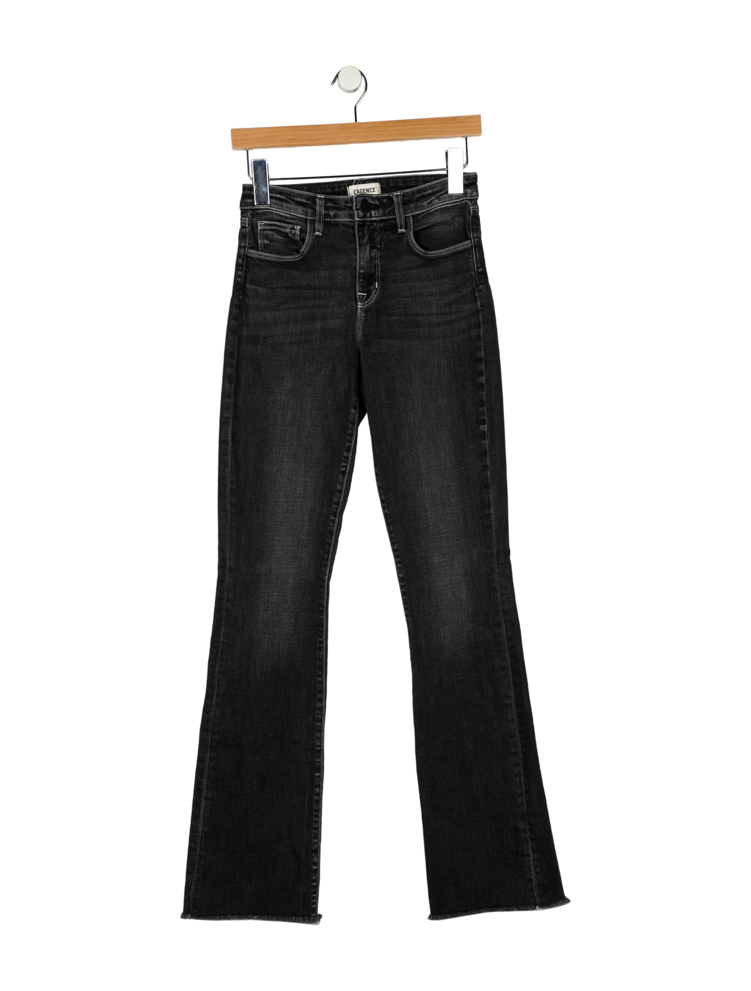L'Agence Mid-Rise Straight Leg Jeans