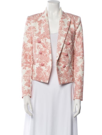 L'Agence Printed Blazer