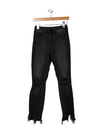 L'Agence Mid-Rise Straight Leg Jeans