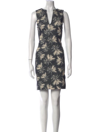 L'Agence Floral Print Mini Dress
