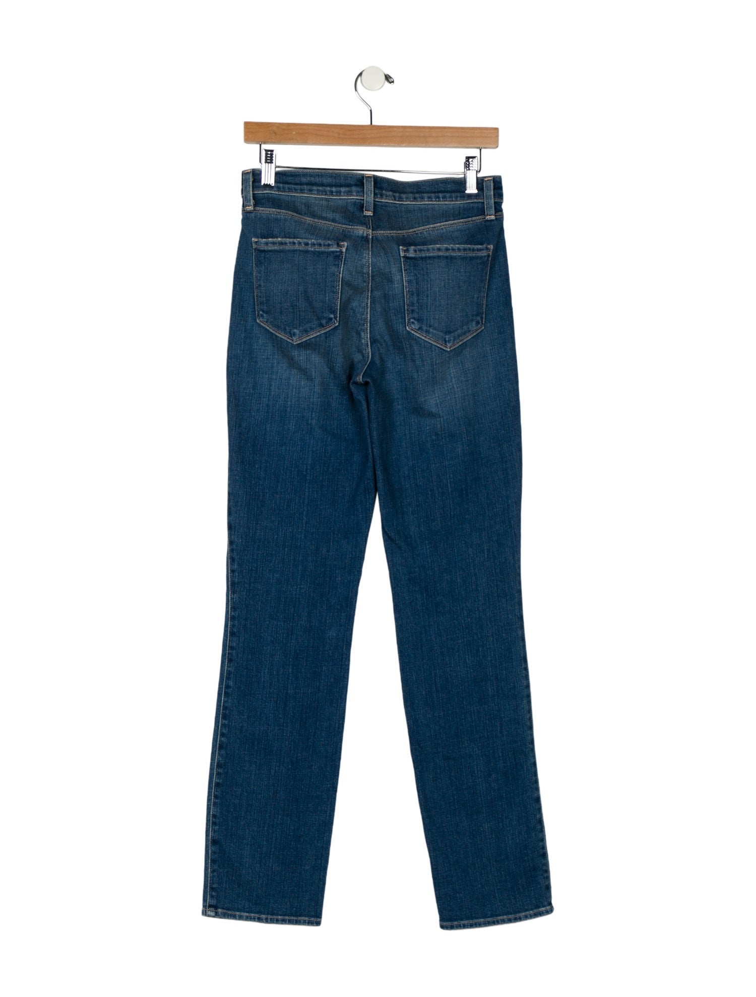 L'Agence Mid-Rise Straight Leg Jeans