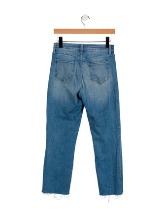 L'Agence Mid-Rise Straight Leg Jeans