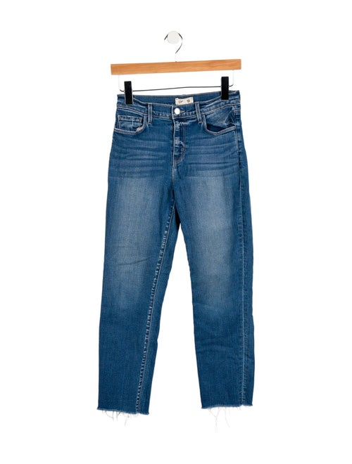 L'Agence Mid-Rise Straight Leg Jeans