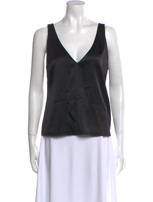 L'Agence Silk V-Neck Top