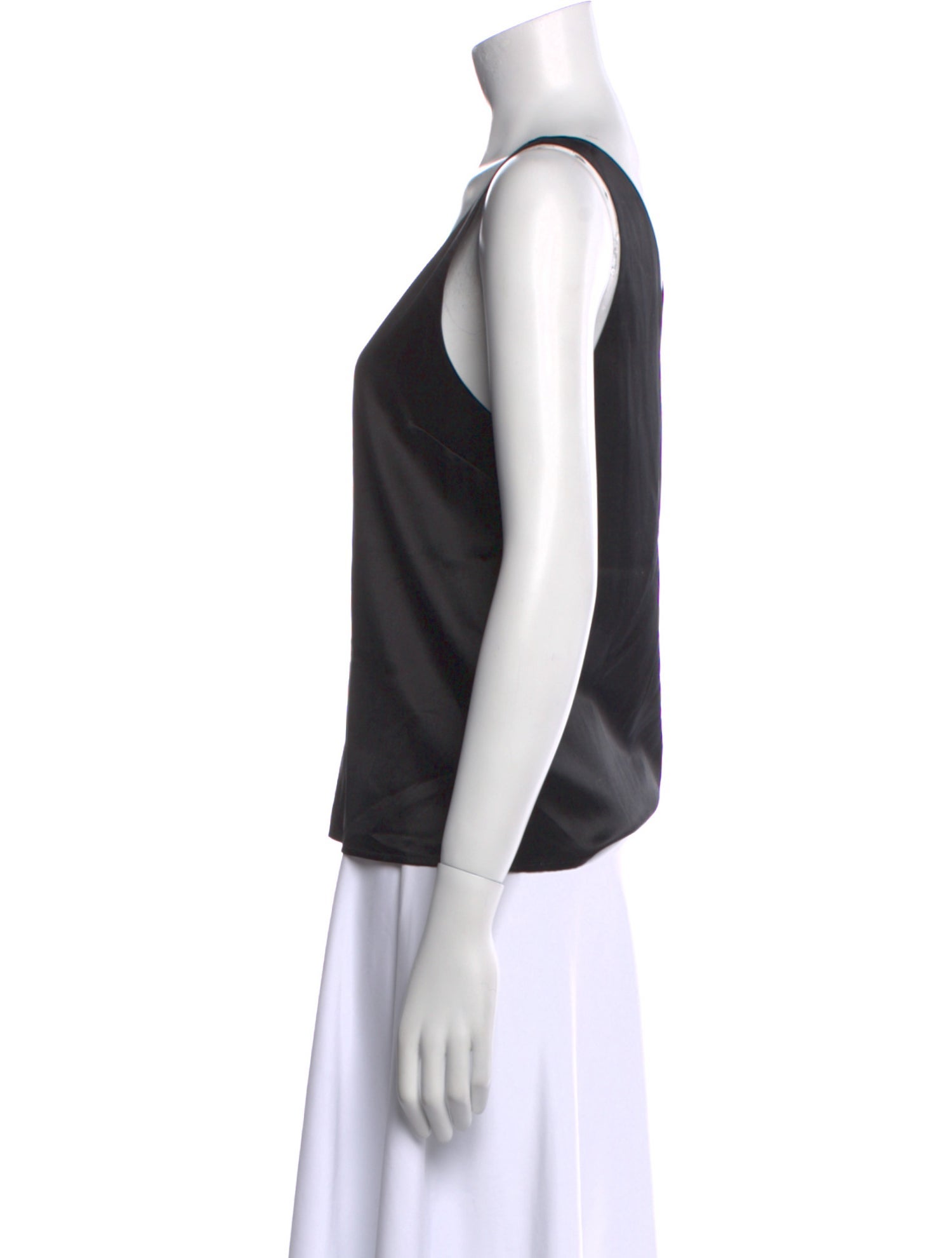 L'Agence Silk V-Neck Top