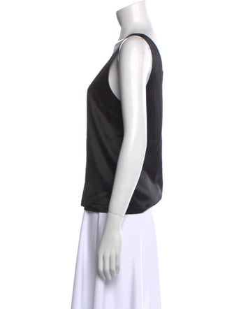 L'Agence Silk V-Neck Top