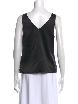 L'Agence Silk V-Neck Top