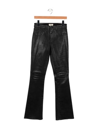 L'Agence Mid-Rise Wide Leg Jeans