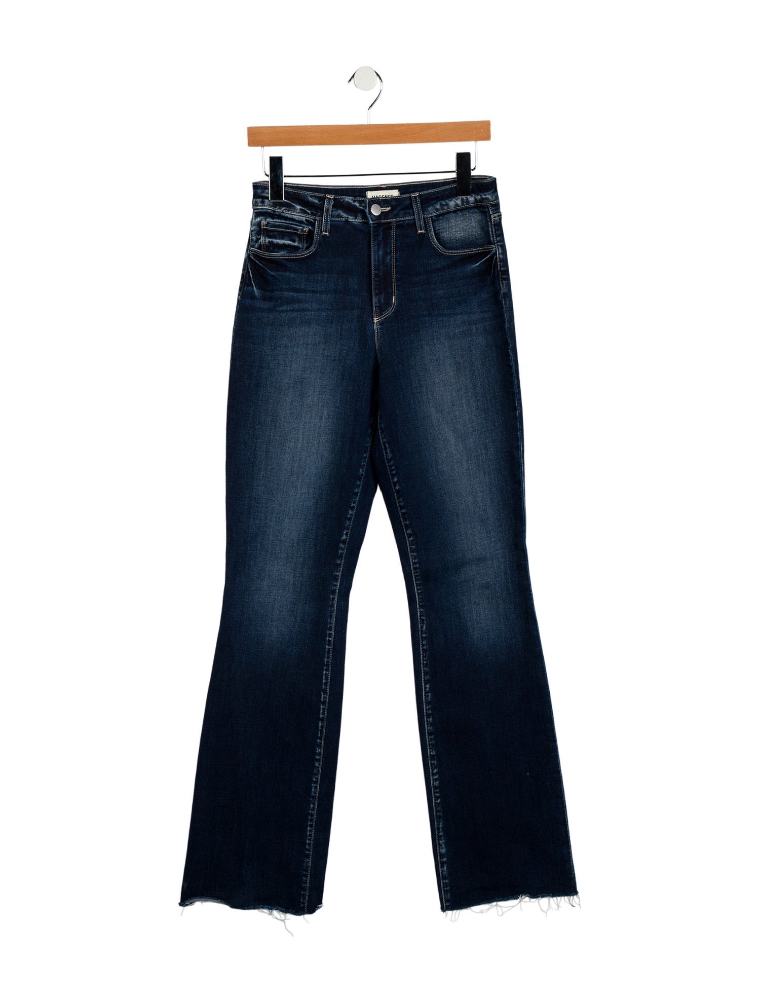 L'Agence Mid-Rise Wide Leg Jeans