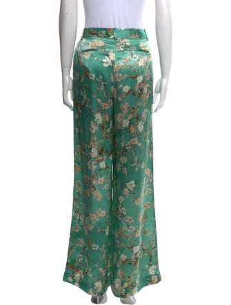 L'Agence Silk Wide Leg Pants
