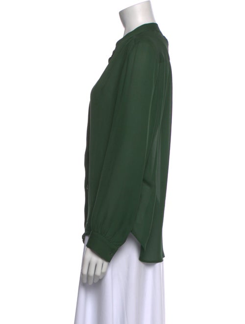 L'Agence Silk V-Neck Blouse