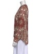 L'Agence Silk Floral Print Blouse
