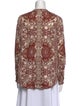 L'Agence Silk Floral Print Blouse