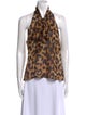 L'Agence Silk Animal Print Top