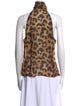L'Agence Silk Animal Print Top