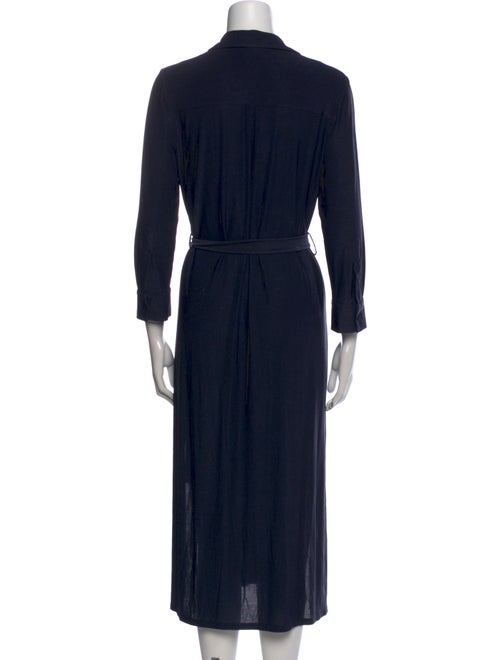 L'Agence V-Neck Midi Length Dress