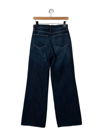 L'Agence Mid-Rise Wide Leg Jeans
