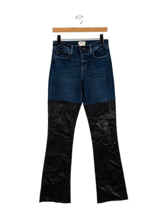 L'Agence Mid-Rise Wide Leg Jeans