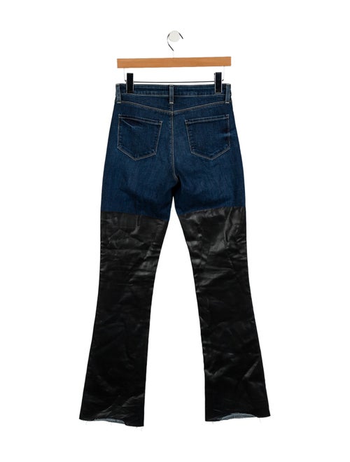 L'Agence Mid-Rise Wide Leg Jeans