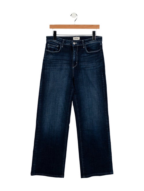 L'Agence Mid-Rise Wide Leg Jeans