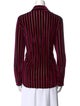 L'Agence Striped Long Sleeve Button-Up Top