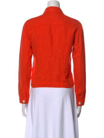 L'Agence Linen Long Sleeve Button-Up Top