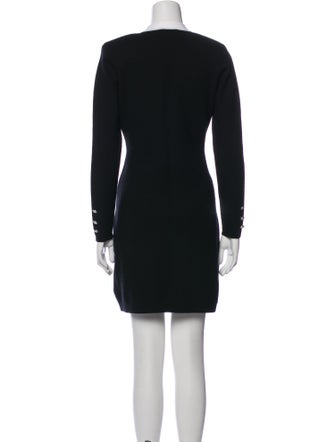 L'Agence V-Neck Mini Dress