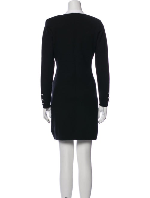 L'Agence V-Neck Mini Dress