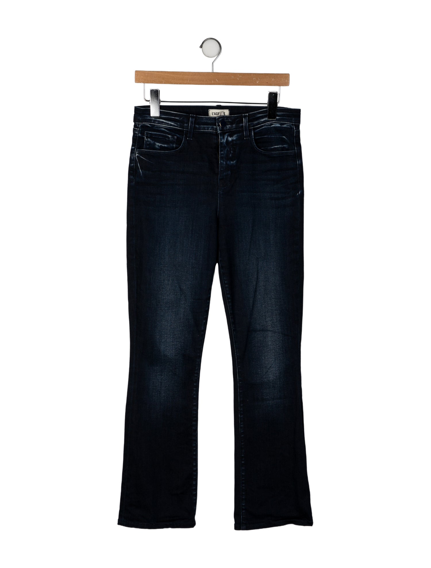 L'Agence High-Rise Straight Leg Jeans