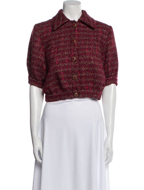 L'Agence Tweed Pattern Bolero