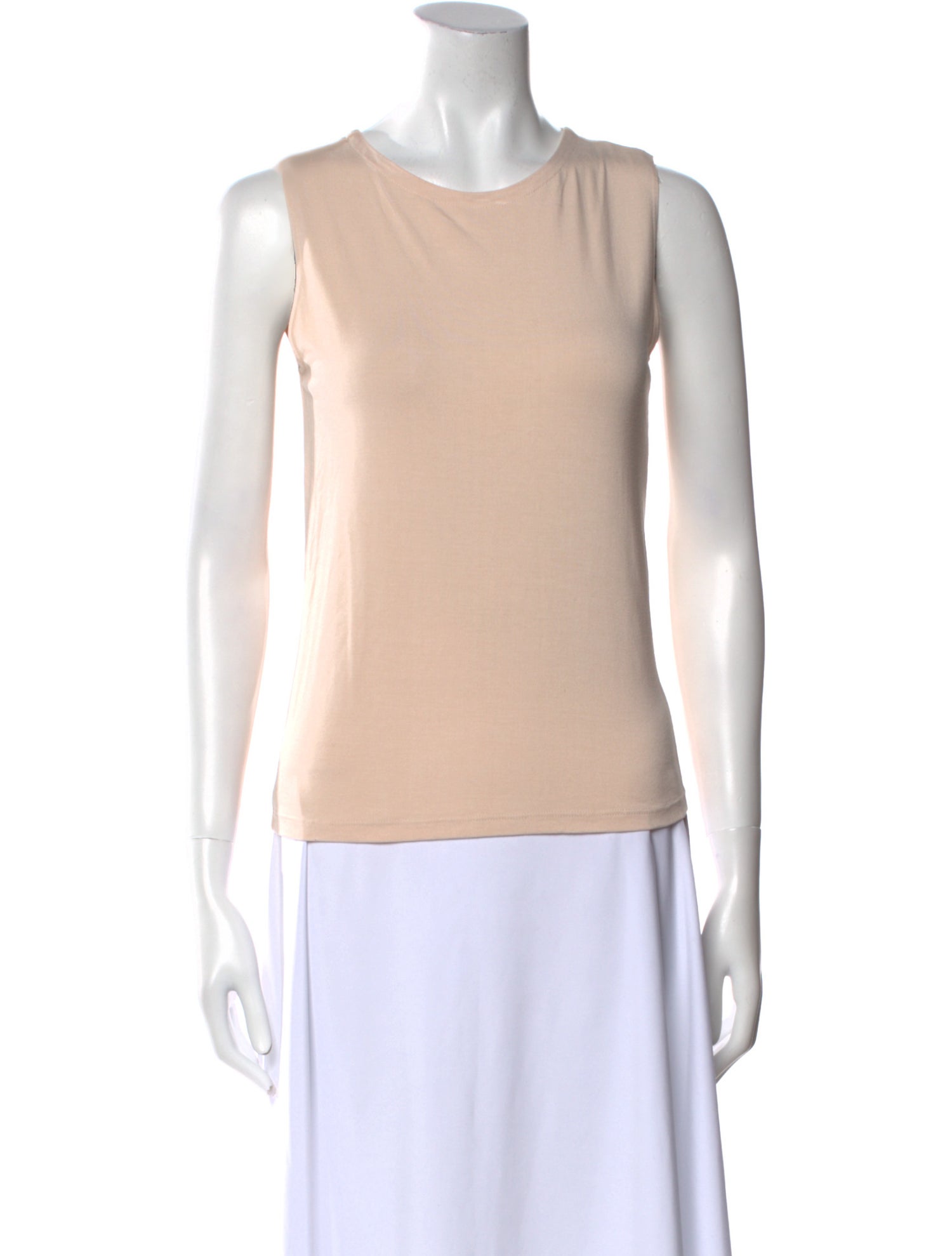 L'Agence Crew Neck Sleeveless Top