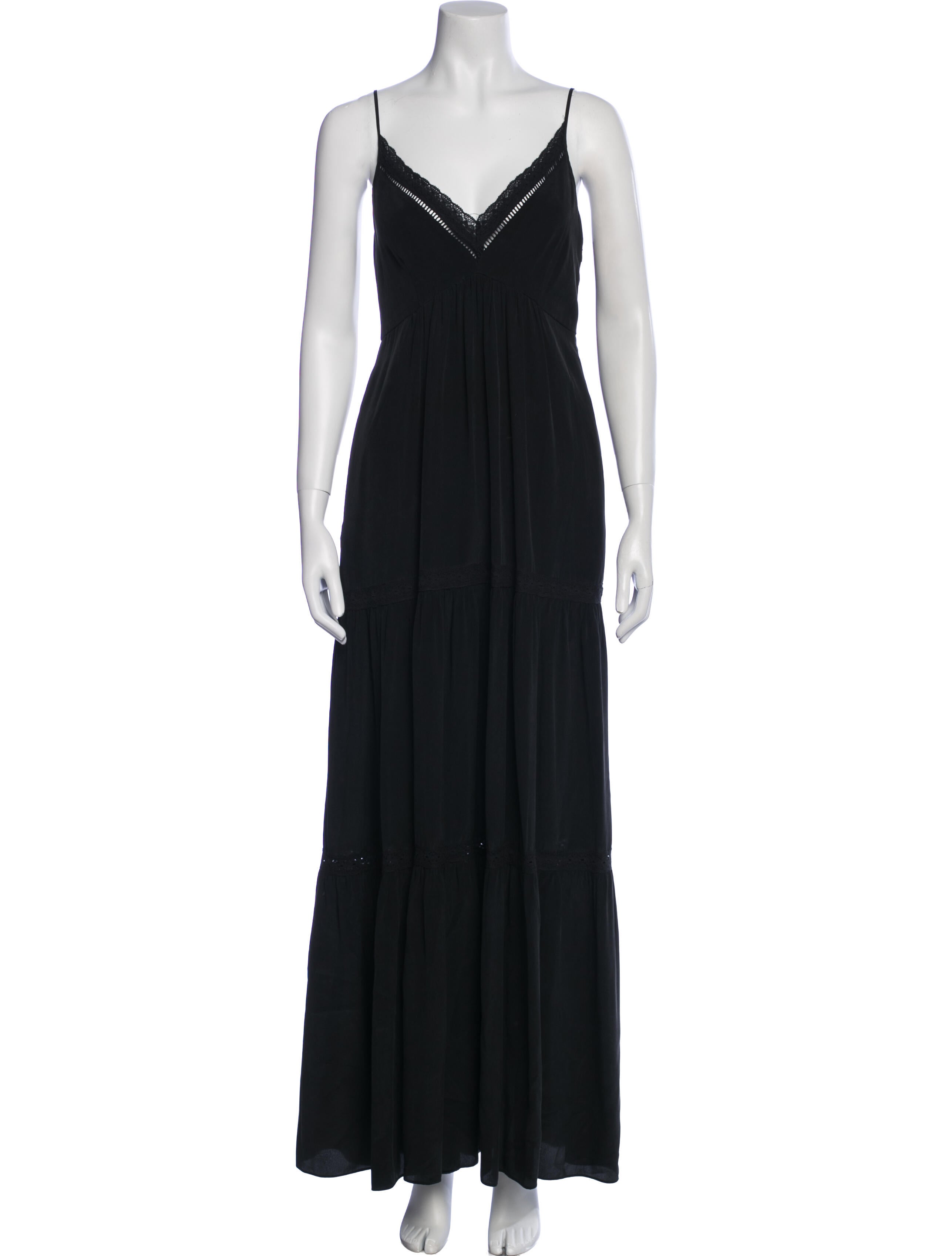 L'Agence Silk Long Dress