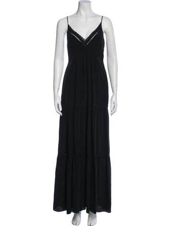 L'Agence Silk Long Dress