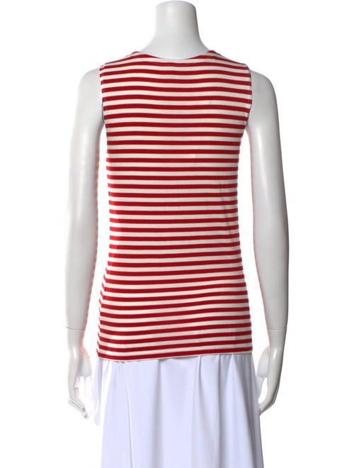 L'Agence Striped Crew Neck Top