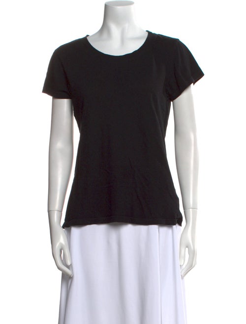 L'Agence Scoop Neck Short Sleeve T-Shirt