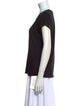 L'Agence Scoop Neck Short Sleeve T-Shirt