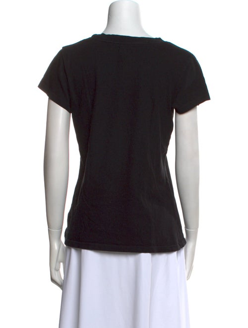 L'Agence Scoop Neck Short Sleeve T-Shirt