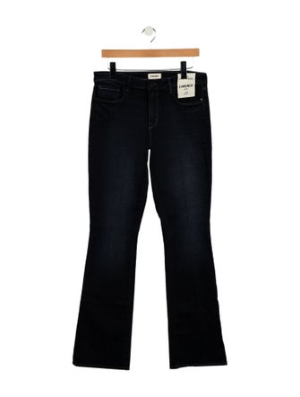 L'Agence Mid-Rise Wide Leg Jeans