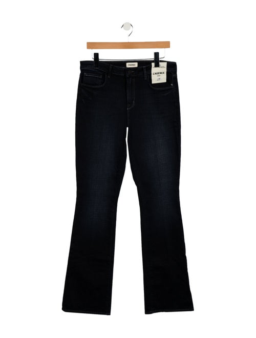 L'Agence Mid-Rise Wide Leg Jeans