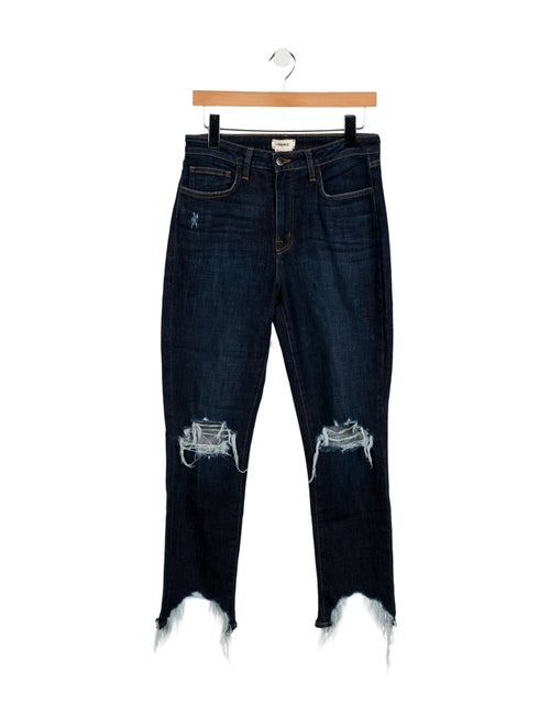 L'Agence Mid-Rise Straight Leg Jeans
