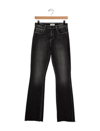 L'Agence Mid-Rise Straight Leg Jeans