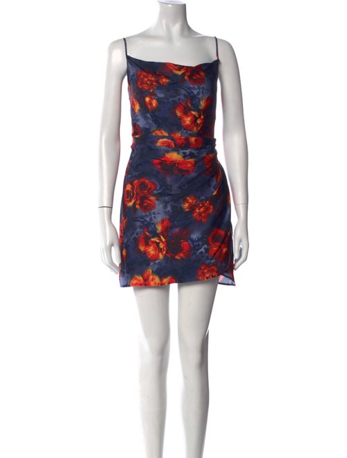 L'Agence Printed Mini Dress