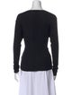 L'Agence V-Neck Long Sleeve Top