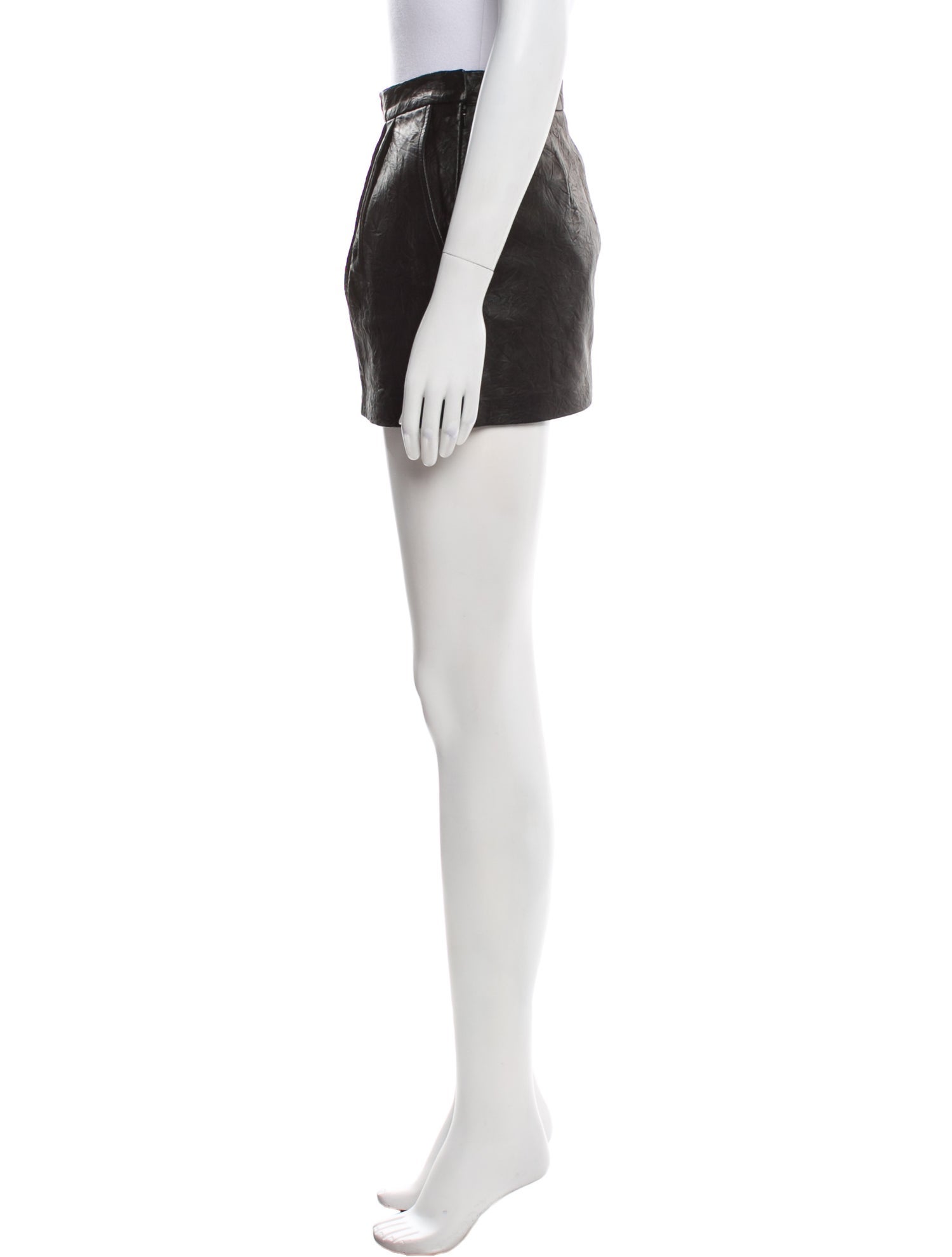 L'Agence Lambskin Mini Skirt