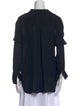 L'Agence Silk V-Neck Blouse