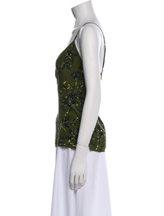 L'Agence Silk Printed Top