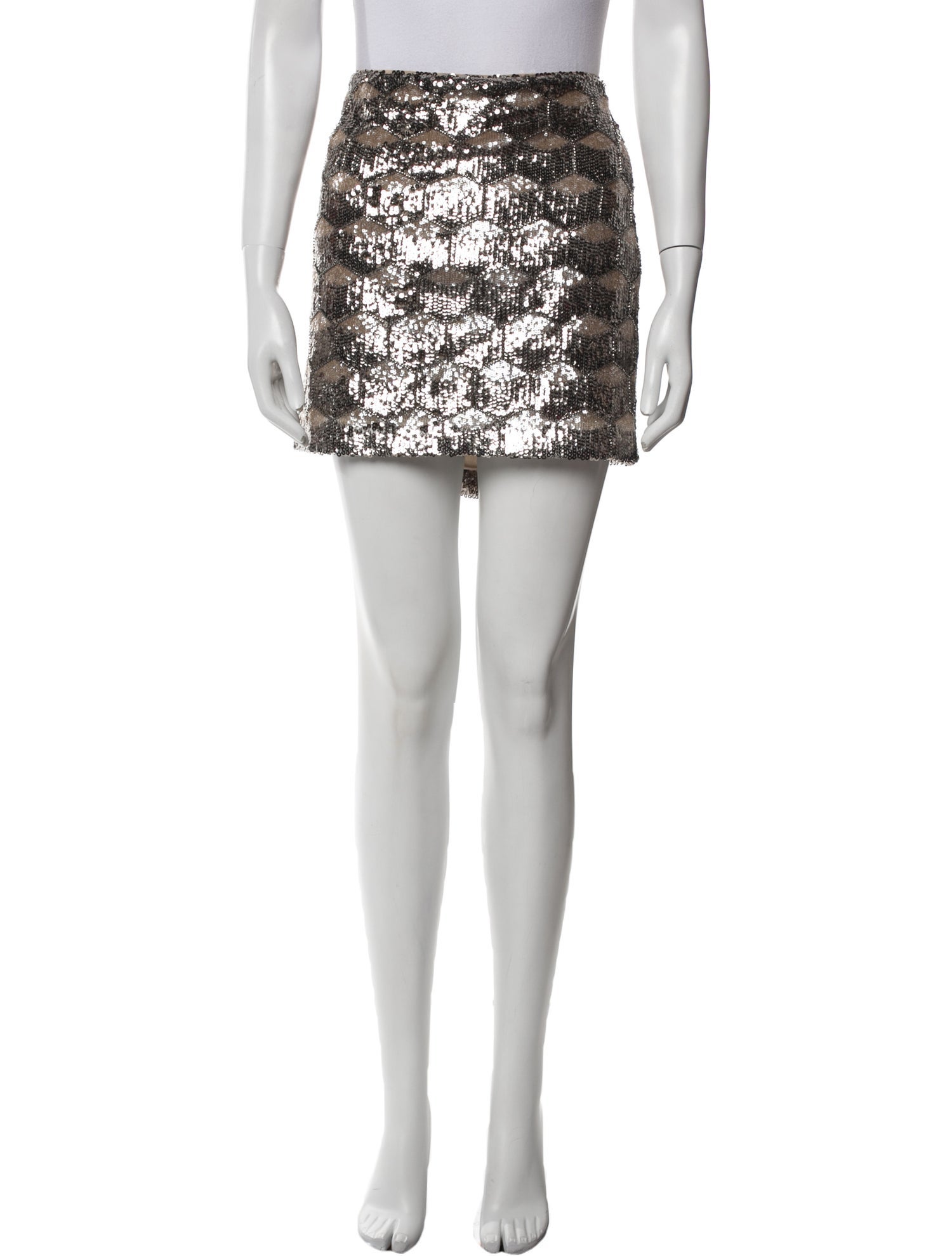 L'Agence Sequin Embellishments Mini Skirt w/ Tags