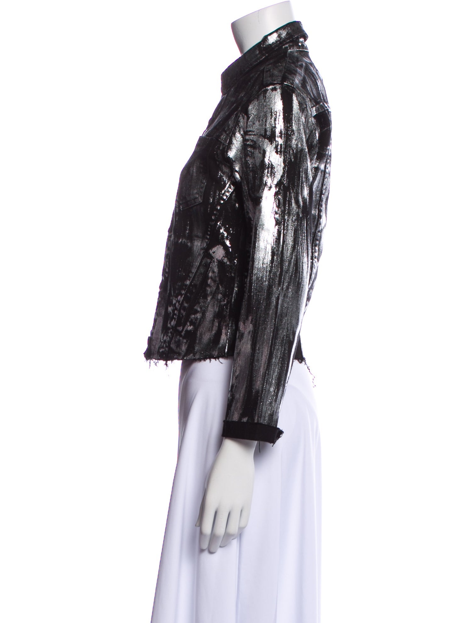 L'Agence Printed Biker Jacket