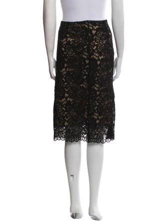 L'Agence Lace Pattern Knee-Length Skirt